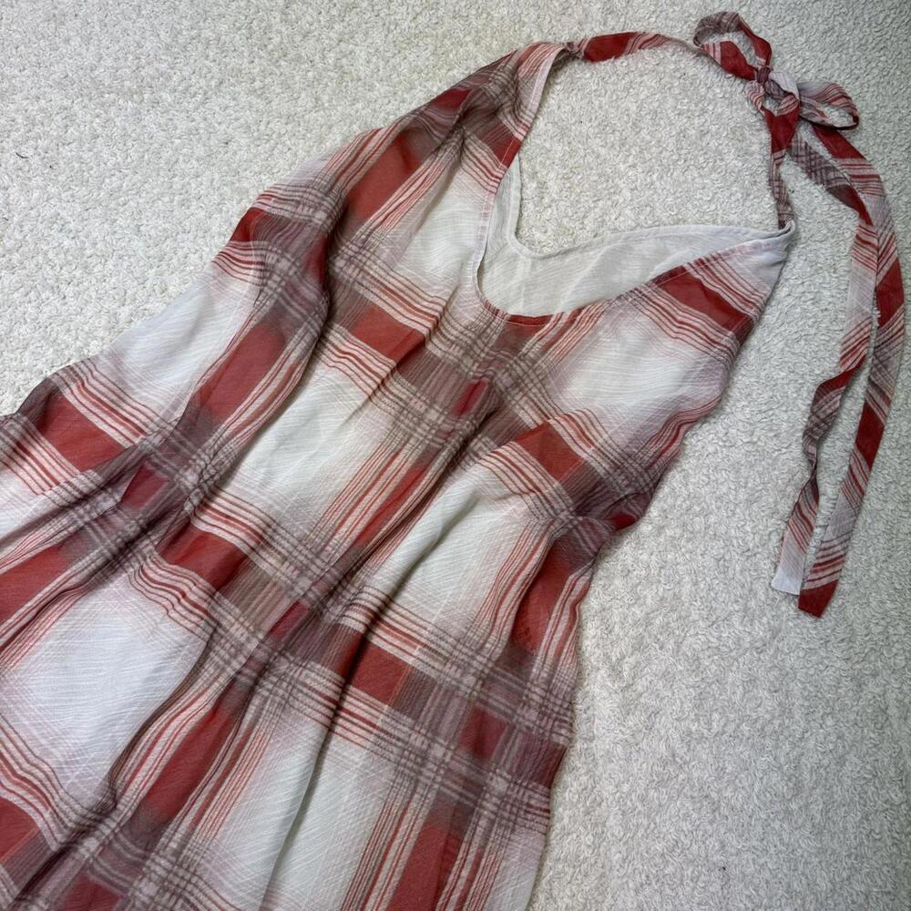 Free People Intimately Seeing Double Printed Midi Slip Dress Red Combo XL NWT - Picture 6 of 9
